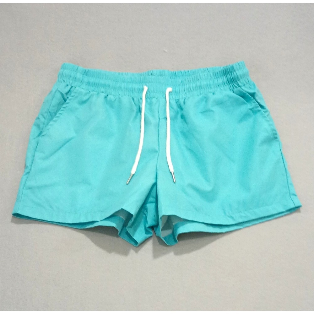 SHEIN Women's Blue Athletic Shorts Size S Drawstring Elastic Waist Pockets